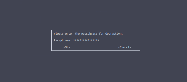 Decrypting the GPG File