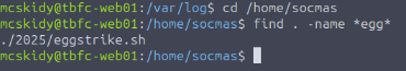 Searching for Egg in Socmas Directory